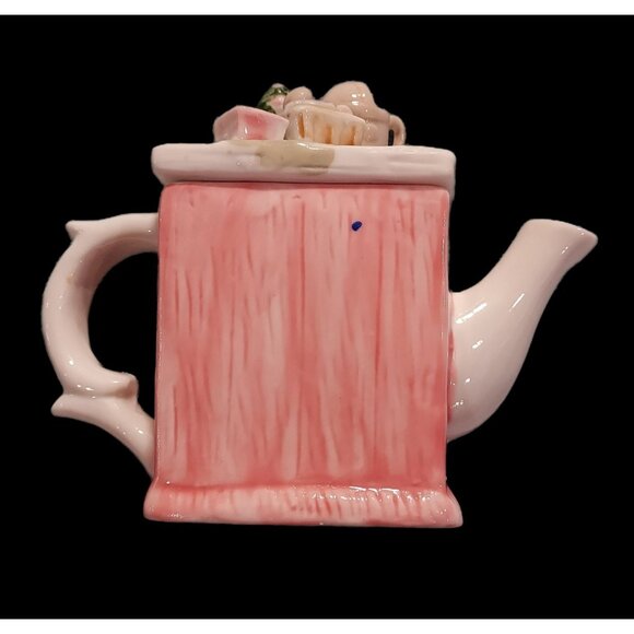 Tea Pot Mini Gardening Theme Ceramic Watering Can Cottage Core Plants - Picture 2 of 9